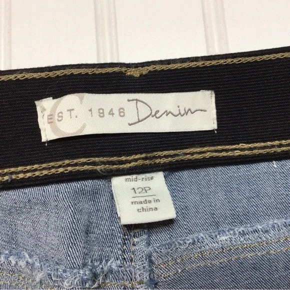 Cato 12p Women's Straight Leg Blue Jeans (0205) - Picture 7 of 10